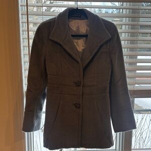 Searle Women's Stylish Gray Pea Coat